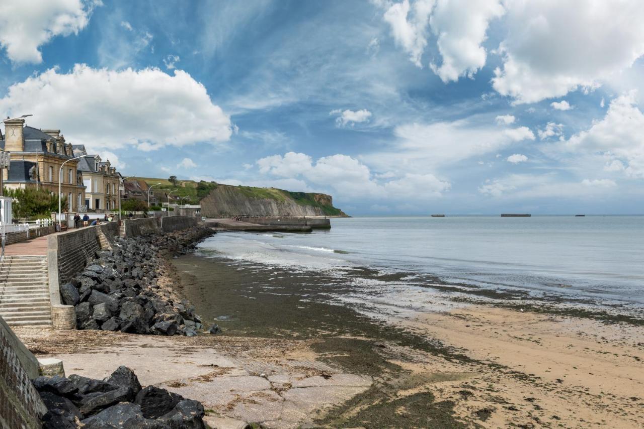 Les Heures Tranquilles - Vue Mer - 50M De La Plage Saint-Come-de-Fresne Exterior foto